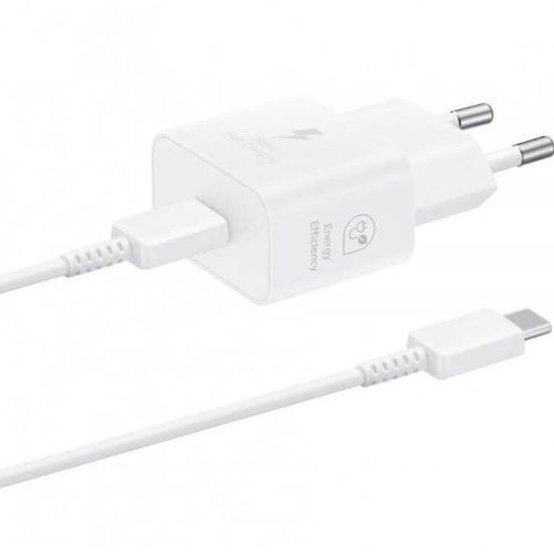 СЗУ Samsung СЗУ EP-T2510XWEGRU 25W Type-C white + кабель Type-C