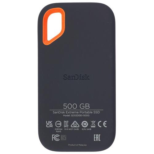 500 ГБ Внешний SSD SanDisk Extreme Portable SSD [SDSSDE61-500G-Z25]