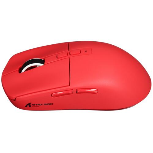 Мышь беспроводная/проводная Attack Shark X6 [SharkX6Red] красный