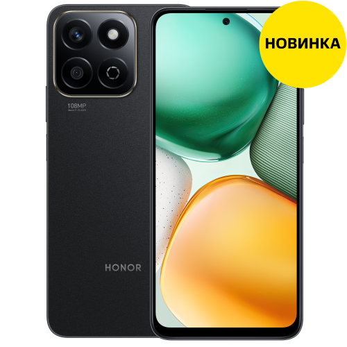 Смартфон Honor X7C 6/128Гб Lte Полночный Черный Смартфон Honor X7C 6/128Гб Lte Полночный Черный