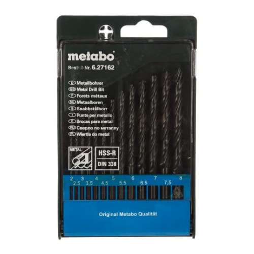 Набор сверл Metabo 627162000 HSS-R по металлу 13 шт