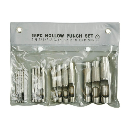 Набор пробойников для кожи Toya 76700 2,0-22мм/15 предметов