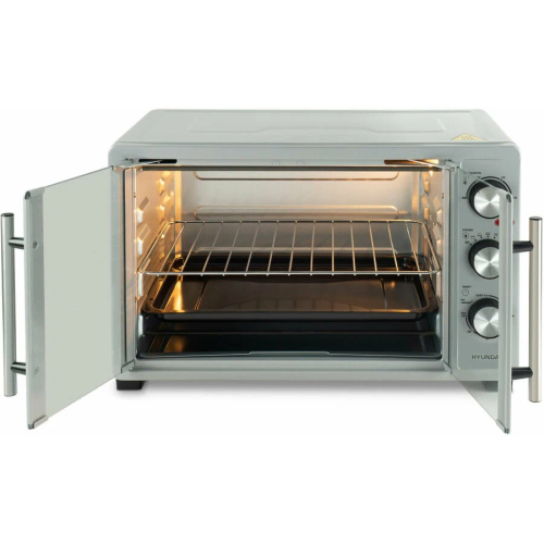 Мини-печь Hyundai MIO-HY077 серебристый