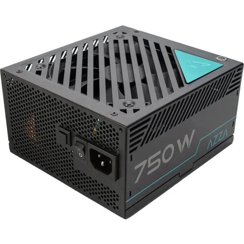 Блок питания Azza PSAZ-750G Gen.5 (PSAZ-750G (ATX 3.1)) ATX 750W 80+ gold (20+4pin) APFC 120mm fan 6xSATA Cab Manag RTL
