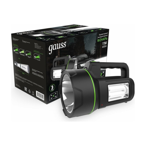Прожектор Gauss GFL602 (GF602) черный 11Вт лам. светодиод.