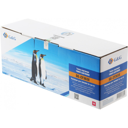 Картридж лазерный G&G GG-CF363X пурпурный 9500стр для HP CLJ M552dn/M553N/M553DN/M553X/M577C/M577Z/M577F/M577DN