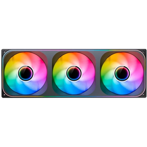 Вентилятор JONSBO ZA-420BR (3 in 1) 140х140х28мм Reverse (PWM, ARGB LED, 700-1500об/мин, черный) Retail