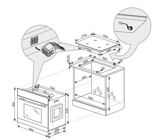 Электрический духовой шкаф Hansa BOEW694000 белый