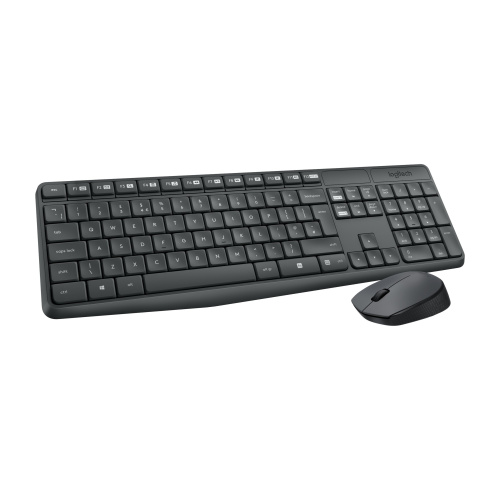 Клавиатура и мышь Logitech Wireless Desktop MK235 Grey (920-007948)