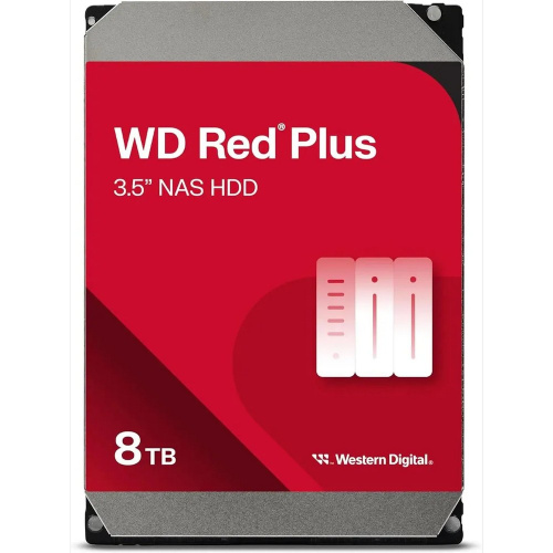 HDD WD NAS Red Plus WD80EFPX SATA-III 8TB (5640rpm) 256Mb 3.5"