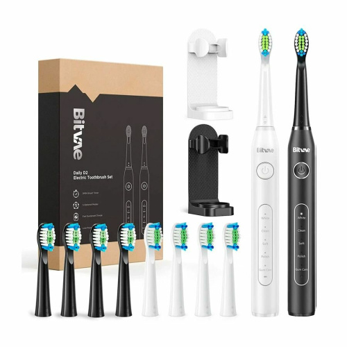 Набор зубных электрощеток Bitvae D2 Daily Toothbrush D2+D2 Bundle (B+W)