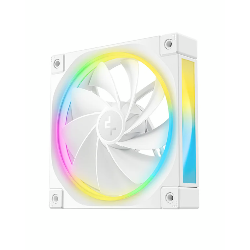 Вентилятор DEEPCOOL FL12R WH 120x120x25мм (PWM, ARGB, белый, 500-2150об/мин) Color Box