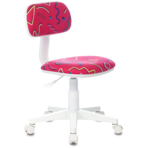 Кресло детское Бюрократ CH-W201NX/STICK-PK малиновый Sticks 05 крестов. пластик пластик белый Кресло детское Бюрократ CH-W201NX/STICK-PK малиновый Sticks 05 крестов. пластик пластик белый