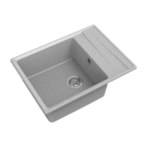 Мойка GranFest Level GF-LV-660L мрамор, серый