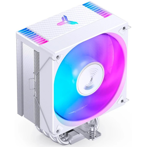 Кулер JONSBO CR-1000 Max Color White LGA1851/1700/1200/115X/AM5/AM4 (TDP 230W, PWM, 120mm Dynamic Multi-Color LED Fan, 6 тепловые трубки)