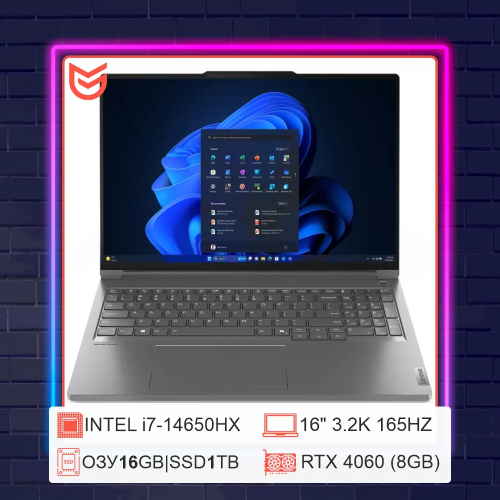 16" Ноутбук Lenovo Legion Y7000P серый