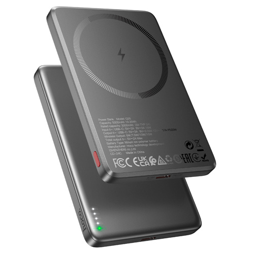 Аккумулятор внешний резервный HOCO Q26 Joy PD20W magnetic fast charging power bank 5000mAh серый
