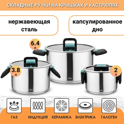 Набор посуды LARA LR02-123