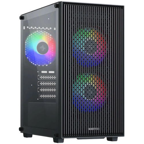 Корпус XASTRA A307M 3FRGB Black (A307M-3FC12F) mATX/Mesh/ tempered glass / 3x 120mm FC120 FRGB fans