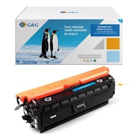 Картридж лазерный G&G GG-CF361X голубой 9500стр для HP CLJ M552dn/M553N/M553DN/M553X/M577C/M577Z/M577F/M577DN