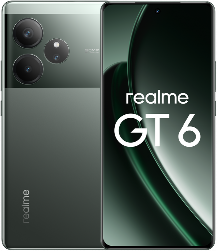 Смартфон Realme Gt 6 12/256 Гб Зеленый Туман Смартфон Realme Gt 6 12/256 Гб Зеленый Туман