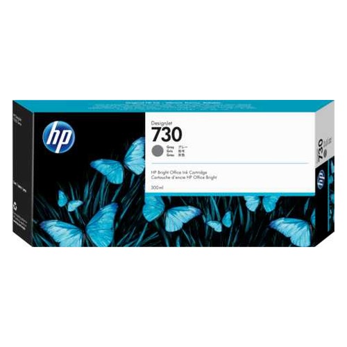 Картридж струйный HP 730 P2V72A серый
