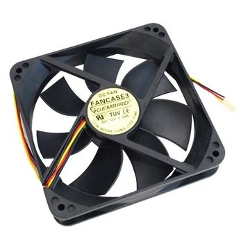 Вентилятор 80 мм Gembird FANCASE-4, 80x80x25, 4 pin PWM, 2600 rpm, 27 dBA, 20 CFM, втулка (sleeve), MTBF: 30000 часов, длина провода 30 см