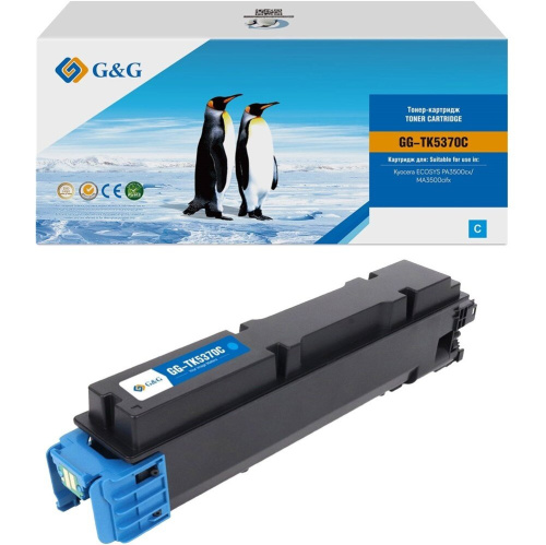 Картридж лазерный G&G GG-TK5370C голубой 5000стр для Kyocera Ecosys PA3500cx/MA3500cifx