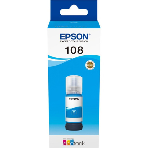 Чернила Epson 108 C13T09C24A голубой 70мл для Epson L8050/L18050