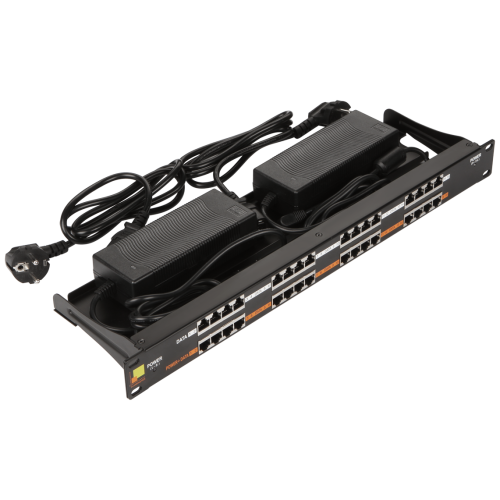 Патч-панель LANMASTER LAN-PP16-POE/A2 в шкаф черный