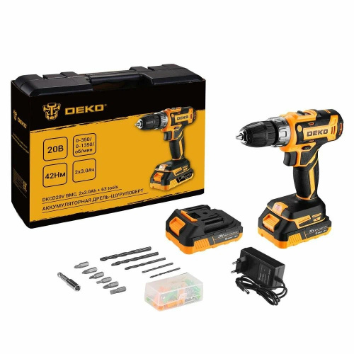 Дрель-шуруповёрт DEKO DKCD20V BMC 080-1009