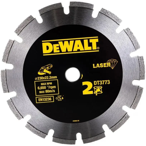 Алмазный диск DeWALT DT3773 по бетону, 230мм, 2.4мм, 22.2мм