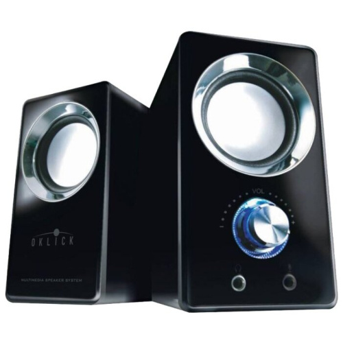 Колонки Oklick OK-116 2.0 черный 6Вт