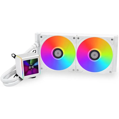 СВО Lian-Li Galahad II LCD 280 (G89.GA2ALCD28W.R0) ARGB Soc-AM5/AM4/1200/1700/1851 белый26.7dB Al+Cu LCD Ret