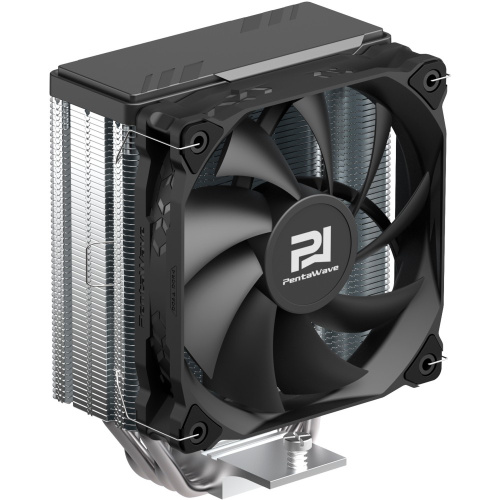 Кулер PentaWave PC-Z04E SRB LGA115X/1200/1700/AM4/AM5 (TDP 220W, 1*120mm PWM Fan, 4 тепловые трубки 6мм, 600-1850RPM, 12-32,6dBa)