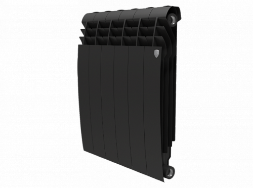 Биметаллический радиатор отопления  Royal Thermo Biliner 500 8 Секций Noir Sable