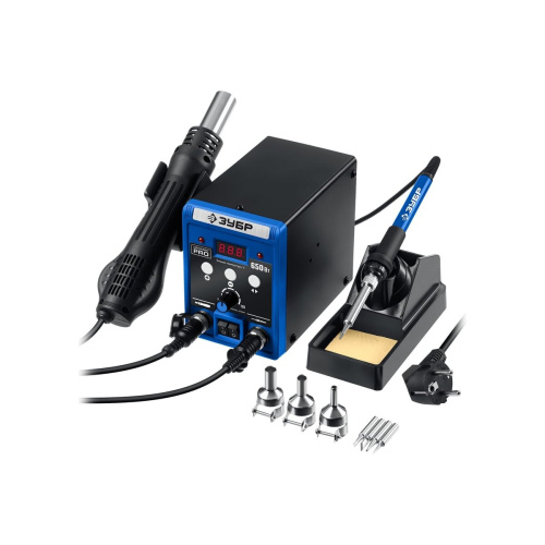 Паяльная станция Зубр Профессионал ПСР-650 (55427) электрическая