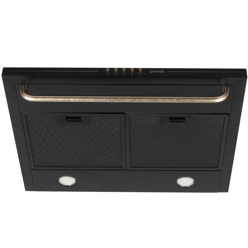 Вытяжка каминная Gorenje WHC63CLB черный/золотистый