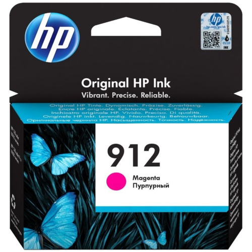 Картридж струйный HP 912 3YL78AE пурпурный (315стр.) для HP OfficeJet 801x/802x