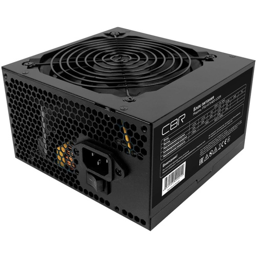 Блок питания CBR 400W (PSU-ATX400-12GM) ATX, 80+ Bronze, DC-DC, APFC, 0.6mm, 20+4pin, 12cm fan, 1.5м кабель питания, черный