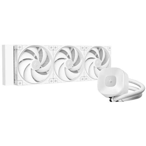 СВО DEEPCOOL LE360 V2 Pure White LGA1851/1700/1200/115X/AM5/AM4 (TDP 300W, ARGB Pump, Anti-Leak edition, PWM, Triple Fan)