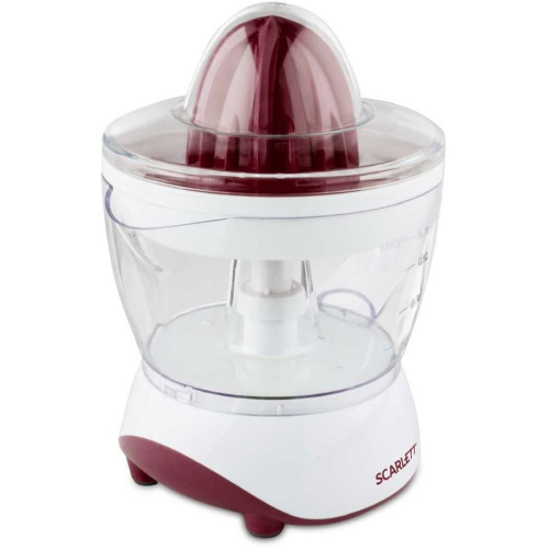 Соковыжималка цитрусовая Scarlett SC-JE50C06 белый/коричневый