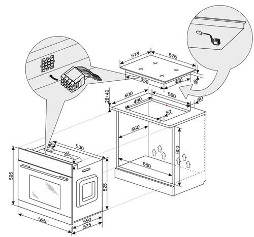 Электрический духовой шкаф Hansa BOES60475 черный