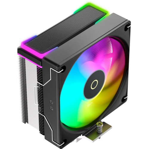 Кулер Ocypus Delta A40 SE BK ARGB, 120mm ARGB Fan, Top ARGB Panel, 4 Heat pipes, 4-pin PWM, 800-1800 RPM, 31DBA, Hydro Bearing, LGA115X