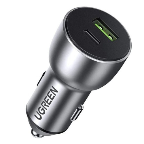 АЗУ UGREEN CD213 (10144) QC 3.0+QC 3.0 Dual USB-A 36W Fast Car Charger dark blue