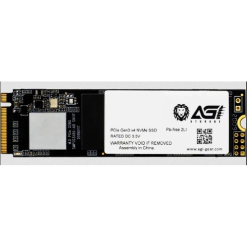 SSD AGI AI198 (AGI1T0G16AI198) 1TB PCIe Gen3x4 with NVMe, 2000/1690, IOPS 214/243K, MTBF 1.6M, 3D NAND TLC