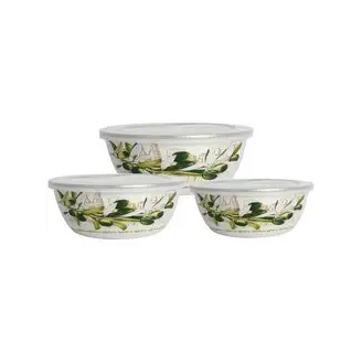 Набор мисок ZEIDAN Z-80627-01 олива с крышками 6 предметов