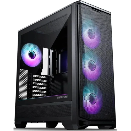 Корпус PHANTEKS Eclipse G400A (PH-EC400GA_DBK01), Black, 4x140mm ARGB Fan + ARGB Strip, боковая панель Tempered Glass, Mid-Tower