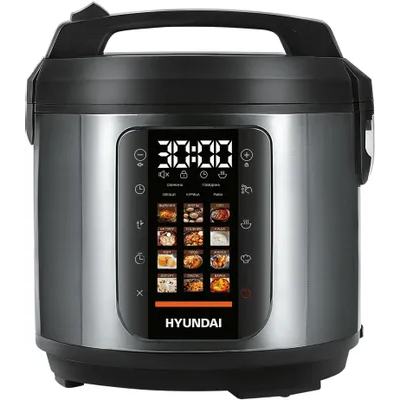 Мультиварка-скороварка Hyundai HYMC-2404 серебристый/черный
