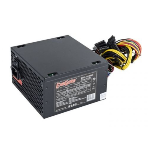 Блок питания ExeGate EX224734RUS-PC 500W 500NPX, ATX, PC, black,12cm fan, 24p+4p, 6/8p PCI-E, 3xSATA, 2xIDE, FDD + кабель 220V
